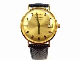 Longines Admiral 18K Yellow Gold Automatic 34mm Mens Vintage Longines