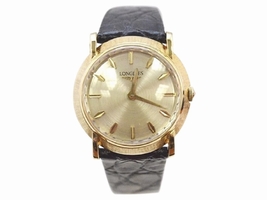 Longines 14K Yellow Gold Manual Wind 30mm Mens Vintage Longines