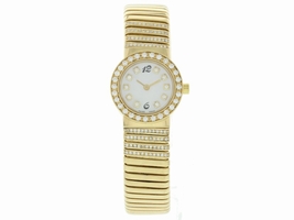 Bulgari Tubogas BB232T 18K Yellow Gold 23mm Womens Bulgari