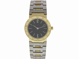 Bulgari Diagono A5013 18K Yellow Gold & Stainless Steel Quartz 30mm Womens Bulgari