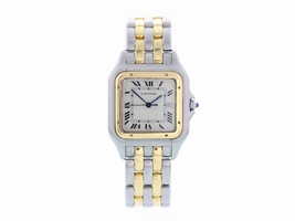 Cartier Panthere 18K Yellow Gold and Stainless Steel 28mm Womens Cartier