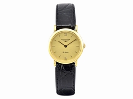 Longines St-Imier L4.211.6 18K Yellow Gold & Leather Quartz 22.5mm Womens Longines