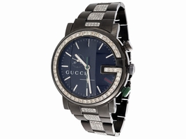 Gucci YA101331 Black PVD Stainless Steel Quartz 44mm Mens Gucci