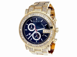 Gucci YA101334 Gold PVD Coated Stainless Steel Quartz 44mm Mens Gucci