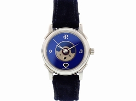 Perrelet Stainless Steel Lady Coeur Blue Dial Automatic Ladies Perrelet