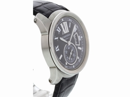 Cartier Calibre de 3389 Stainless Steel & Leather Automatic 43mm Mens Cartier