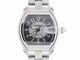 Cartier Roadster W62025V3 Stainless Steel & Gray Dial Automatic 36mm Mens Cartier