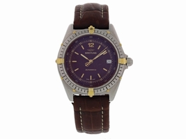 Breitling Antares 81970 Stainless Steel & Leather Automatic 39mm Mens 1980s Breitling