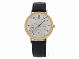Breguet 3477ba/1e/986 18K Yellow Gold & Leather Automatic 36mm Mens Breguet