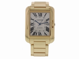 Cartier Tank Anglaise W5310018 / 3505 18K Yellow Gold Automatic 36.2mm Mens Cartier