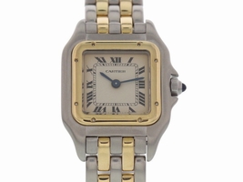 Cartier Panthere 1057917C 18K Yellow Gold / Stainless Steel 22mm Womens Cartier