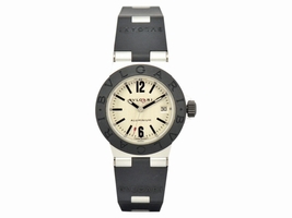 Bulgari AL29TA Aluminum / Rubber Quartz 29mm Womens Bulgari