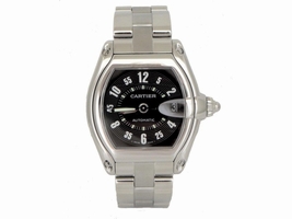 Cartier 2510 Roadster Stainless Steel Black Dial Automatic 37mm Mens Cartier