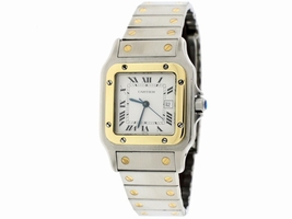 Cartier Santos Or Et Acier 2961 18K Yellow Gold / Stainless Steel Automatic 29mm Unisex Cartier