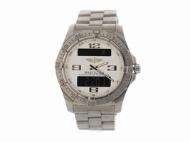 Breitling Aerospace E79362 Titanium White Dial Quartz 42mm Mens Breitling