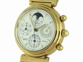 IWC Da Vinci 3752-001 Tourbillon Perpetual Calendar Chronograph Moonphase 18K Yellow Gold 39mm Mens IWC