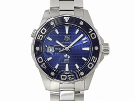 Tag Heuer Aquaracer WAJ2116 Stainless Steel Blue Dial Automatic Mens Tag Heuer