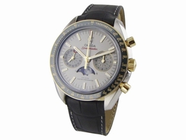 Omega Speemaster 304.23.44.52.06.001 Stainless Steel with 18K Gold & Leather Automatic 44 mm Mens Omega