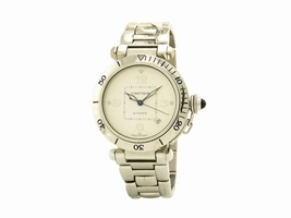 Cartier Pasha 2353 18K White Gold Automatic 38mm Men's Cartier