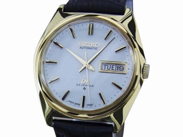 Seiko Lord Matic 5606 7000 Stainless Steel Gold Plated Automatic 36mm Mens Seiko