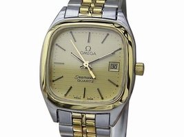Omega Seamaster Gold Plated & Stainless Steel Quartz 25mm Womens 1980 Omega