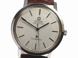 Omega Constellation Stainless Steel & Leather Automatic 36mm Men's Omega