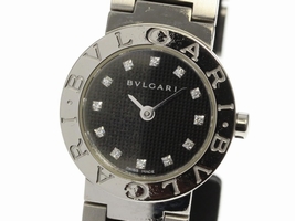 Bulgari BB26SS Stainless Steel with Diamond Quartz 26mm Womens Bulgari