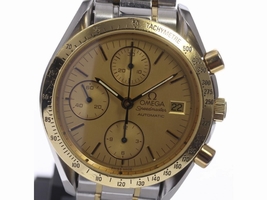 Omega Speedmaster 3712.10 18K Yellow Gold / Stainless Steel Automatic 39mm Mens Omega
