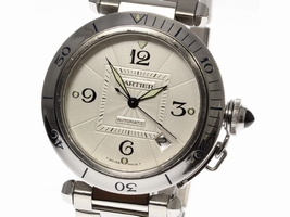 Cartier Pasha Stainless Steel with Silver Dial Automatic 38mm Mens Cartier