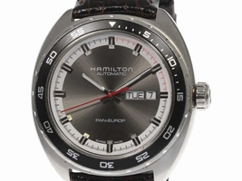 Hamilton Bakery Euro H354150 Stainless Steel / Leather 42mm Mens Hamilton