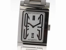 Bulgari Rettangolo RT45S Stainless Steel with White Dial Automatic 26mm Mens Bulgari