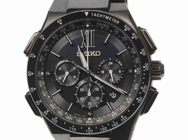Seiko Brightz 8B92-0AE0 Stainless Steel & Ceramics Quartz 43mm Mens Seiko