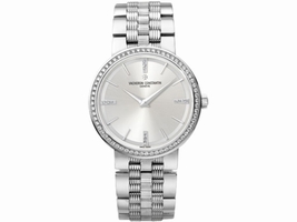 Vacheron Constantin Traditionnelle 25557/Q01G-9276 18K White Gold with Silver Dial 30mm Womens Vacheron Constantin