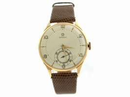 Omega 18K Yellow Gold & Leather 36mm Omega