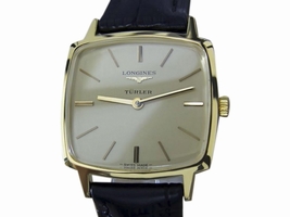 Longines Turler Gold Plated and Stainless Steel & Leather Manual Swiss Made 30mm Mens 1980s Longines