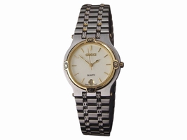 Gucci 9000M Stainless Steel & Gold Plated Quartz 32mm Mens GUCCI