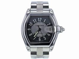 Cartier Roadster 2501 Stainless Steel Grey Dial 38mm Men's Cartier