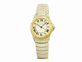 Cartier Ronde 1910 Stainless Steel & Yellow Gold Automatic 33mm Men's Cartier