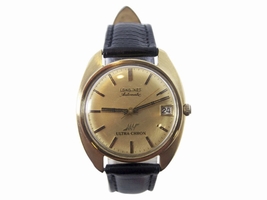 Longines Ultra-chron 18K Yellow Gold Automatic Vintage 34.7mm Mens Longines