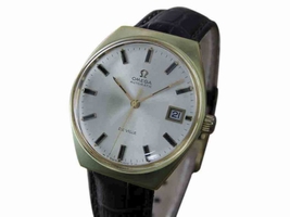 Omega DeVIlle Gold Plated Stainless Steel & Leather Automatic 35mm Mens 1968 Omega