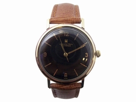 Hamilton Masterpiece 14K Yellow Gold Winding 33.4mm Mens 1960s Hamilton