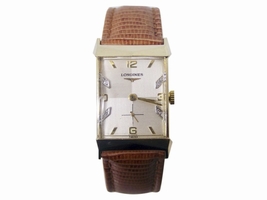 Longines 14K Yellow Gold Vintage 21.5 mm Mens 1940s| Longines