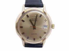 Longines Admiral 14K Yellow Gold Automatic Vintage 35mm Mens Longines