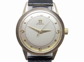 Omega 6552 14K Yellow Gold / Leather Vintage 33.6mm Mens Omega