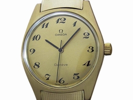 Omega Geneve Stainless Steel Manual Vintage 35mm Mens 1970s Omega