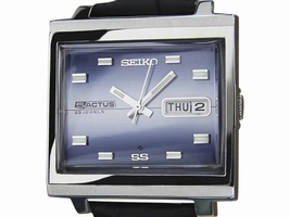 Seiko 5 Actus Stainless Steel & Leather Automatic 34mm Men's 1970s Seiko