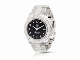 Tag Heuer Aquaracer WAF111C Stainless Steel Black Dial Quartz 38mm Men's Tag Heuer