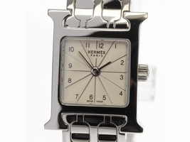 Hermes H Stainless Steel Quartz 17mm Womens Hermes