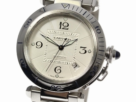 Cartier Pasha W31031H3 Stainless Steel Automatic 38mm Mens Cartier
