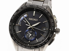 Seiko SAGA235 Titanium with Black Dial 43mm Men's Seiko